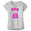 OCSO Multi-Colors Sublimatable Ladies PosiCharge Electric Heather Sporty Tee Thumbnail