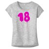 OCSO Multi-Colors Sublimatable Ladies PosiCharge Electric Heather Sporty Tee Thumbnail