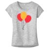 OCSO Multi-Colors Sublimatable Ladies PosiCharge Electric Heather Sporty Tee Thumbnail