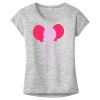 OCSO Multi-Colors Sublimatable Ladies PosiCharge Electric Heather Sporty Tee Thumbnail