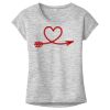 OCSO Multi-Colors Sublimatable Ladies PosiCharge Electric Heather Sporty Tee Thumbnail