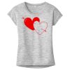 OCSO Multi-Colors Sublimatable Ladies PosiCharge Electric Heather Sporty Tee Thumbnail