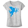 OCSO Multi-Colors Sublimatable Ladies PosiCharge Electric Heather Sporty Tee Thumbnail