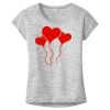 OCSO Multi-Colors Sublimatable Ladies PosiCharge Electric Heather Sporty Tee Thumbnail