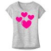 OCSO Multi-Colors Sublimatable Ladies PosiCharge Electric Heather Sporty Tee Thumbnail