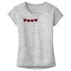 OCSO Multi-Colors Sublimatable Ladies PosiCharge Electric Heather Sporty Tee Thumbnail