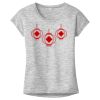 OCSO Multi-Colors Sublimatable Ladies PosiCharge Electric Heather Sporty Tee Thumbnail