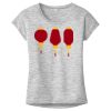 OCSO Multi-Colors Sublimatable Ladies PosiCharge Electric Heather Sporty Tee Thumbnail
