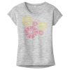 OCSO Multi-Colors Sublimatable Ladies PosiCharge Electric Heather Sporty Tee Thumbnail
