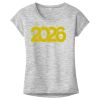 OCSO Multi-Colors Sublimatable Ladies PosiCharge Electric Heather Sporty Tee Thumbnail