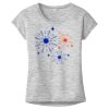 OCSO Multi-Colors Sublimatable Ladies PosiCharge Electric Heather Sporty Tee Thumbnail