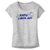 OCSO Multi-Colors Sublimatable Ladies PosiCharge Electric Heather Sporty Tee Thumbnail