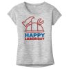 OCSO Multi-Colors Sublimatable Ladies PosiCharge Electric Heather Sporty Tee Thumbnail