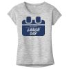 OCSO Multi-Colors Sublimatable Ladies PosiCharge Electric Heather Sporty Tee Thumbnail
