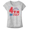OCSO Multi-Colors Sublimatable Ladies PosiCharge Electric Heather Sporty Tee Thumbnail