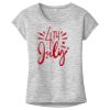 OCSO Multi-Colors Sublimatable Ladies PosiCharge Electric Heather Sporty Tee Thumbnail