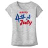 OCSO Multi-Colors Sublimatable Ladies PosiCharge Electric Heather Sporty Tee Thumbnail