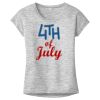 OCSO Multi-Colors Sublimatable Ladies PosiCharge Electric Heather Sporty Tee Thumbnail