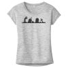 OCSO Multi-Colors Sublimatable Ladies PosiCharge Electric Heather Sporty Tee Thumbnail