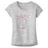 OCSO Multi-Colors Sublimatable Ladies PosiCharge Electric Heather Sporty Tee Thumbnail