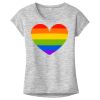 OCSO Multi-Colors Sublimatable Ladies PosiCharge Electric Heather Sporty Tee Thumbnail