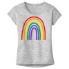 OCSO Multi-Colors Sublimatable Ladies PosiCharge Electric Heather Sporty Tee Thumbnail
