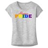 OCSO Multi-Colors Sublimatable Ladies PosiCharge Electric Heather Sporty Tee Thumbnail