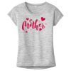 OCSO Multi-Colors Sublimatable Ladies PosiCharge Electric Heather Sporty Tee Thumbnail