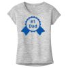 OCSO Multi-Colors Sublimatable Ladies PosiCharge Electric Heather Sporty Tee Thumbnail