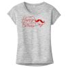 OCSO Multi-Colors Sublimatable Ladies PosiCharge Electric Heather Sporty Tee Thumbnail