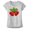 OCSO Multi-Colors Sublimatable Ladies PosiCharge Electric Heather Sporty Tee Thumbnail