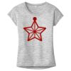OCSO Multi-Colors Sublimatable Ladies PosiCharge Electric Heather Sporty Tee Thumbnail