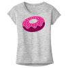 OCSO Multi-Colors Sublimatable Ladies PosiCharge Electric Heather Sporty Tee Thumbnail
