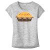 OCSO Multi-Colors Sublimatable Ladies PosiCharge Electric Heather Sporty Tee Thumbnail