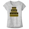 OCSO Multi-Colors Sublimatable Ladies PosiCharge Electric Heather Sporty Tee Thumbnail