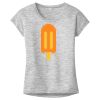 OCSO Multi-Colors Sublimatable Ladies PosiCharge Electric Heather Sporty Tee Thumbnail
