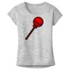 OCSO Multi-Colors Sublimatable Ladies PosiCharge Electric Heather Sporty Tee Thumbnail