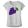 OCSO Multi-Colors Sublimatable Ladies PosiCharge Electric Heather Sporty Tee Thumbnail