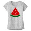 OCSO Multi-Colors Sublimatable Ladies PosiCharge Electric Heather Sporty Tee Thumbnail