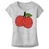 OCSO Multi-Colors Sublimatable Ladies PosiCharge Electric Heather Sporty Tee Thumbnail
