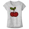 OCSO Multi-Colors Sublimatable Ladies PosiCharge Electric Heather Sporty Tee Thumbnail