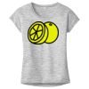 OCSO Multi-Colors Sublimatable Ladies PosiCharge Electric Heather Sporty Tee Thumbnail