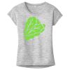 OCSO Multi-Colors Sublimatable Ladies PosiCharge Electric Heather Sporty Tee Thumbnail