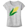 OCSO Multi-Colors Sublimatable Ladies PosiCharge Electric Heather Sporty Tee Thumbnail
