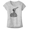 OCSO Multi-Colors Sublimatable Ladies PosiCharge Electric Heather Sporty Tee Thumbnail