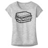 OCSO Multi-Colors Sublimatable Ladies PosiCharge Electric Heather Sporty Tee Thumbnail