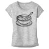 OCSO Multi-Colors Sublimatable Ladies PosiCharge Electric Heather Sporty Tee Thumbnail
