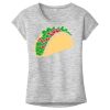 OCSO Multi-Colors Sublimatable Ladies PosiCharge Electric Heather Sporty Tee Thumbnail