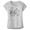OCSO Multi-Colors Sublimatable Ladies PosiCharge Electric Heather Sporty Tee Thumbnail
