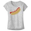 OCSO Multi-Colors Sublimatable Ladies PosiCharge Electric Heather Sporty Tee Thumbnail